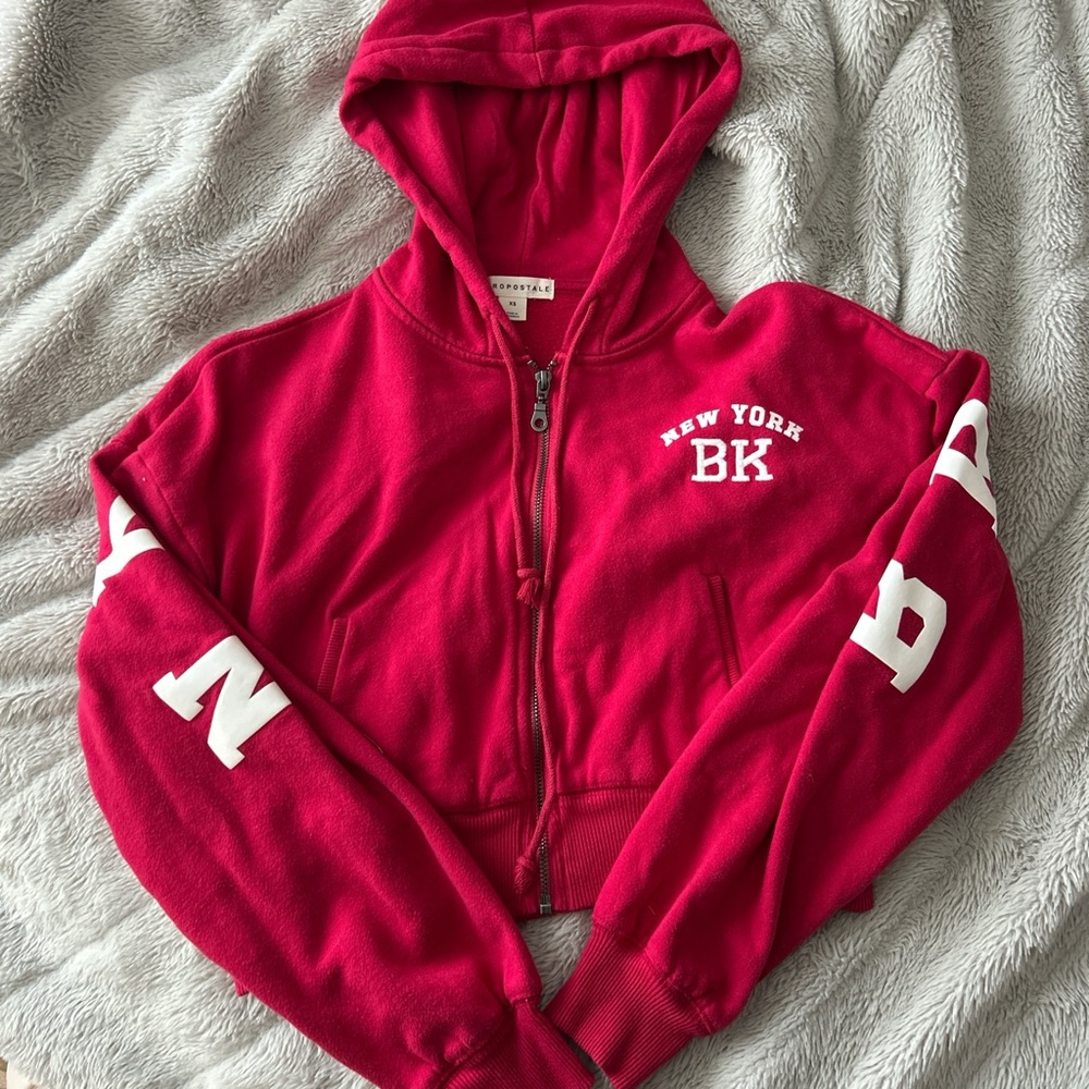 Aeropostale Kids Red New York BK Hoodie